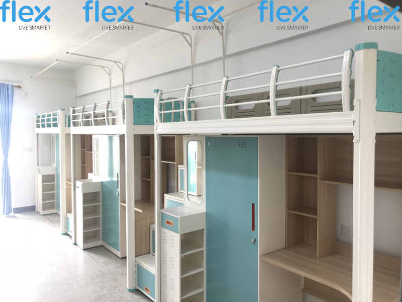 深圳偉創(chuàng)力電子令人羨慕的員工宿舍床出自艾尚家具