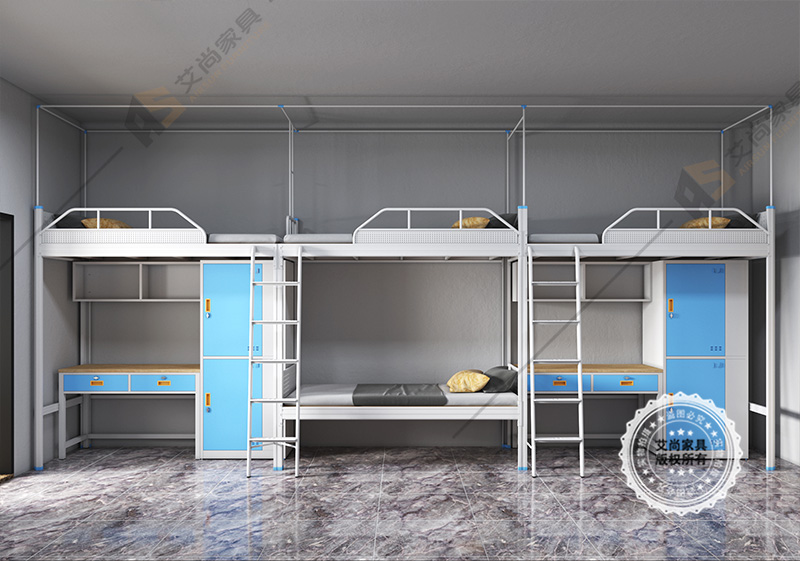 學(xué)生連體公寓床